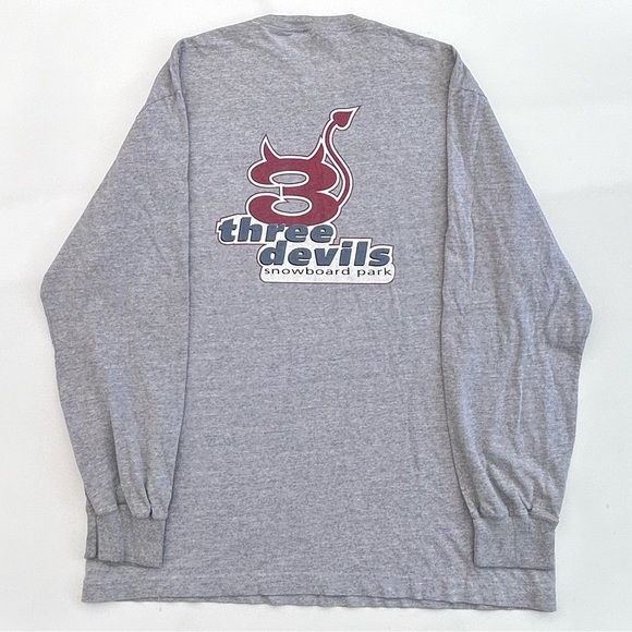 American Eagle Outfitters Other - Vintage 90’s Three Devils Snowboard Park American Eagle Long Sleeve T Shirt
